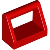 Red Tile Special 1 x 2 with Handle