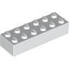 White Brick 2 x 6