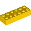 Yellow Brick 2 x 6