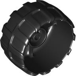 LEGO part WHEEL 56 in Black