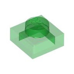 LEGO part 10028554 PLATE 1X1 in Transparent Green/ Trans-Green