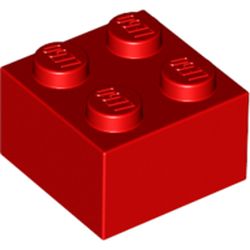 LEGO part element render in color 4 - Red LEGO part element render in color 4 - Red