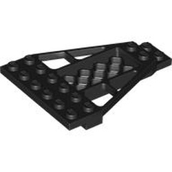 LEGO part 30036 Wedge Plate 8 x 6 x 2/3 with Grille in Black