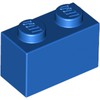 Blue Brick 1 x 2