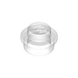 LEGO part 6240030 PLATE 1X1 ROUND in Transparent/ Trans-Clear