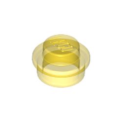 LEGO part 6240216 PLATE 1X1 ROUND in Transparent Yellow/ Trans-Yellow