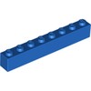 Blue Brick 1 x 8