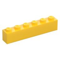 Brick 1 x 6 with Black 'TAXI' print