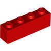 Red Brick 1 x 4