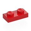 Red Plate 1 x 2