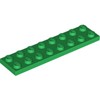 Green Plate 2 x 8