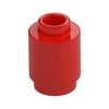 Red Brick Round 1 x 1 Open Stud