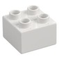 Duplo Brick 2 x 2 with 'BANANAS' AND Two Bunches of Bananas Print