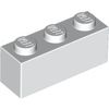 White Brick 1 x 3