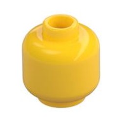 Minifig Head Emmet, Winking and Lopsided Smile / Closed Eyes and Yawning Print