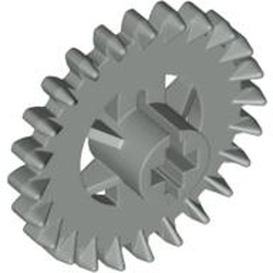LEGO PART 3650 LIGHT GREY TECHNIC GEAR 24 TOOTH CROWN X 2 PIECES