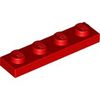 Red Plate 1 x 4