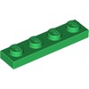 Green Plate 1 x 4