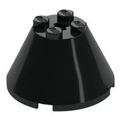 Cone 4 x 4 x 2, Axle Hole [Plain]