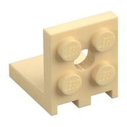 LEGO part 35262 PLATE 2X2 ANGLE in Brick Yellow/ Tan