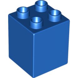 LEGO part DUPLO BRICK 2X2X2 in Bright Blue/ Blue