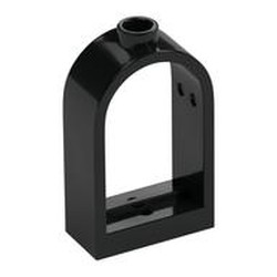 Window 1 x 2 x 2 2/3 with Rounded Top