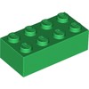Green Brick 2 x 4