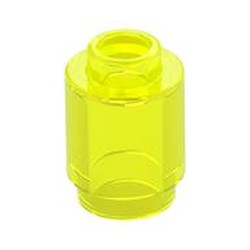 LEGO part  ROUND BRICK 1X1 in Transparent Fluorescent Green/ Trans-Neon Green