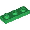 Green Plate 1 x 3