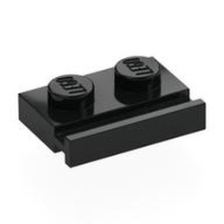 Plate Special 1 x 2 with Door Rail