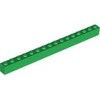 Green Brick 1 x 16
