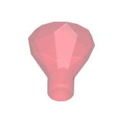 LEGO part 28556 DIAMOND WITH STICK in Transparent Red/ Trans-Red