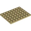 Tan Plate 6 x 8