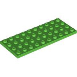 LEGO part 3030 PLATE 4X10 in Bright Green