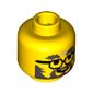Minifig Head Doc / Director / Engineer, Gray Eyebrows, Glasses, Beard and Moustache Print