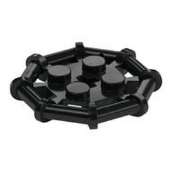Plate Special 2 x 2 with Bar Frame Octagonal
