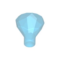 LEGO part 28556 DIAMOND WITH STICK in Transparent Blue/ Trans-Dark Blue