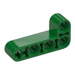 LEGO part  TECHNIC ANG. BEAM 4X2 90 DEG in Dark Green/ Green