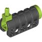 Launcher, Technic Competition Cannon, Round Bottom with Lime Ends