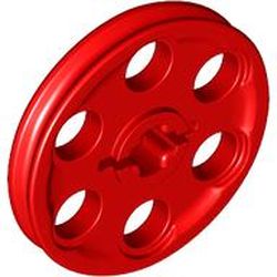 LEGO part 49750 WEDGE-BELT WHEEL Ø24 in Bright Red/ Red