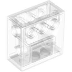 LEGO part 28698 WORM GEAR BLOCK, TRANSP. in Transparent/ Trans-Clear