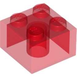 LEGO part element render in color 36 - Trans-Red LEGO part element render in color 36 - Trans-Red