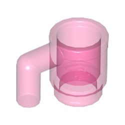 LEGO part 10028655 MUG in Transparent Medium Reddish Violet/ Trans-Dark Pink