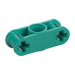 LEGO part 42142 DOUBLE CROSS BLOCK in Bright Bluish Green/ Dark Turquoise