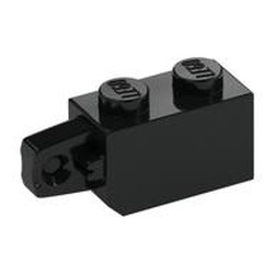 Hinge Brick 1 x 2 Locking with 1 Finger Vertical End
