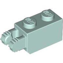 Hinge Brick 1 x 2 Locking with 2 Fingers Vertical End, 9 Teeth