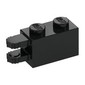Hinge Brick 1 x 2 Locking with 2 Fingers Horizontal End, 9 Teeth