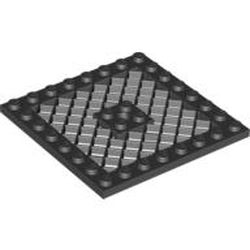 LEGO part 10004151 GRID PLATE 8X8 in Black