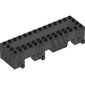 Vehicle Base 4 x 14 x 2 1/3, 2 x 12 Recessed Center, Pins, Pin Holes