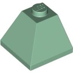 LEGO part 10003045 CORNER BRICK 2X2/45° OUTSIDE in Sand Green